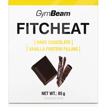Gymbeam Proteinová čokoláda Fitcheat hořká čokoláda vanilka 80 g