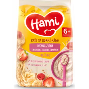 Hami Mléčná kaše ovesno-žitná malina jahoda banán 210 g