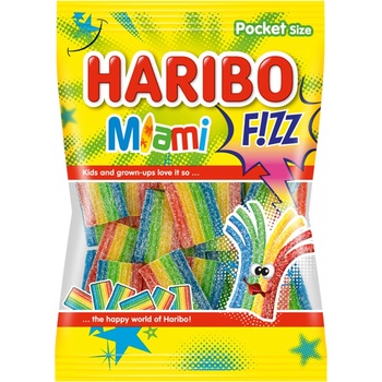 Haribo Fizz Miami želé s ovocnými příchutěmi 85 g