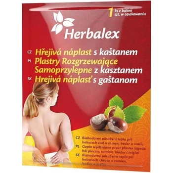 Herbalex Hřejivá náplast s kaštanem 1 ks