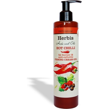 HERBIS HOT Chilli Spalovač tuků a zpevňující krém proti celulitidě 200 ml
