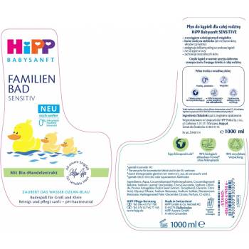 Hipp Babysanft Pěna do koupele 1000 ml