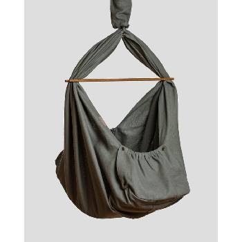 homba baby závěsná lněná šedá