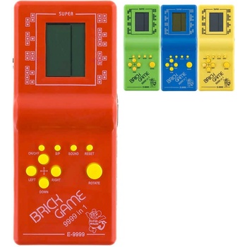 Hra retro postřehová elektronická Kvadrix na baterie Tetris 4 barvy