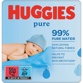Huggies Pure Triplo vlhčené ubrousky 3x56 ks