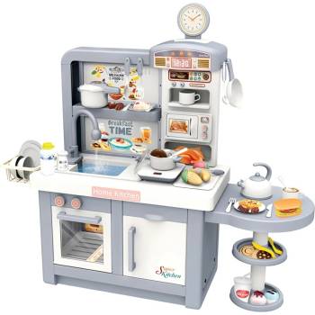 iMex Toys dětská interaktivní kuchyňka 100cm Gourmet šedá