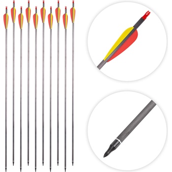 inSPORTline karbonové se šroubovým hrotem Carbison 30″ 10 ks