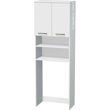 Intedoor vysoká skříňka nad pračku UNI SV 190/65 2D OP A3416 Bílá MAT