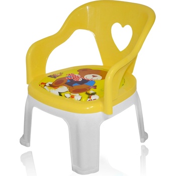 Jenifer Child Yel3 židle s pískající podsedákem plastová žlutá