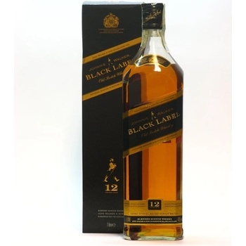 Johnnie Walker Black 12y 40% 1 l (karton)