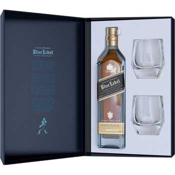 Johnnie Walker Blue Label 40% 0,7 l (dárkové balení 2 sklenice)