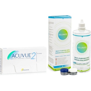 Johnson & Johnson Acuvue 2 6 čoček + Solunate Multi-Purpose 400 ml s pouzdrem