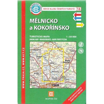KČT 16 Mělnicko a Kokořínsko 1:50 000 Turistická mapa, 9. vydání