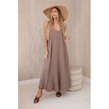 Kesi Dámské šaty Mušelín 7088534-4 hnědá