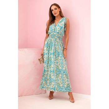 Kesi Dámské šaty s orientálním vzorem mátová