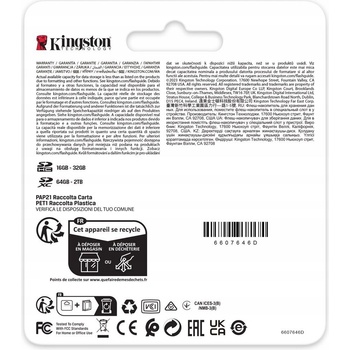 Kingston SDXC 128GB SDR2V6/128GB