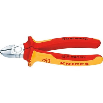 KNIPEX Kleště boční štípací 125 mm, izolované 1000 v, knipex 7006125
