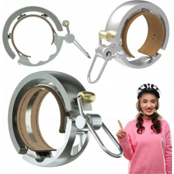 Knog Oi Bell Luxe Velký Stříbrná