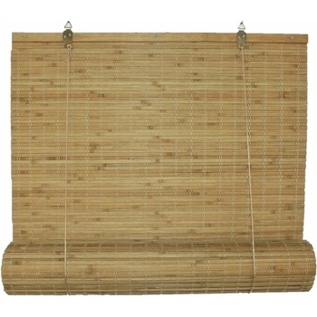Košíkárna Bambusová roleta 100x200 cm ořech-Světle Hnědá