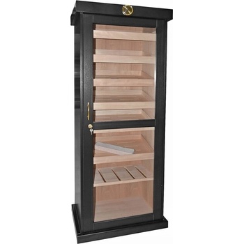 KRCZ Humidor na doutníky skříňový Toul black, 178x68x44cm