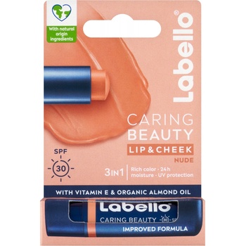 Labello Caring Beauty Nude barevný balzám na rty 4,8 g