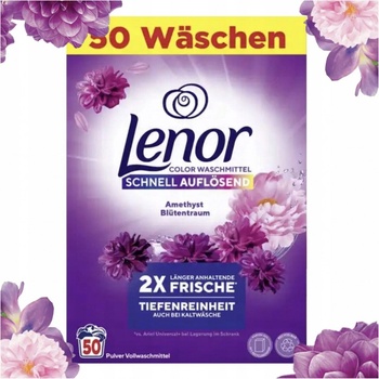 Lenor Color Amethyst Blütentraum prací prášek 3,25 kg 50 PD