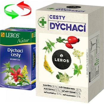 Leros Natur Dýchací cesty porcovaný čaj 20 x 1,5 g