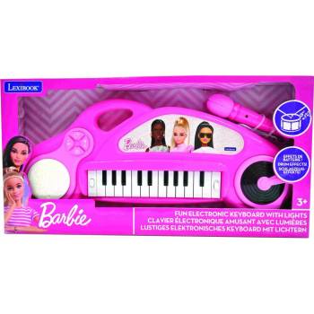 Lexibook K704BB Barbie elektronické piano pro děti světelnými efekty M