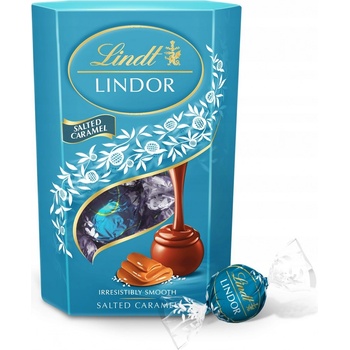 Lindt Lindor čokoládové pralinky slaný karamel 200 g