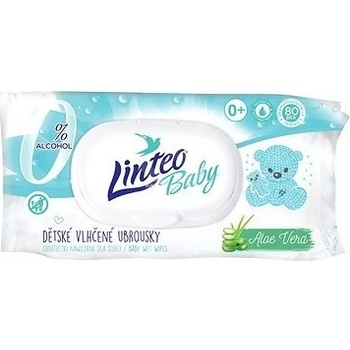 Linteo Baby vlhčené ubrousky Aloe Vera 80 ks