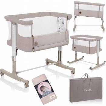 LIONELO Postýlka Aurora 3v1 Beige Cappuccino