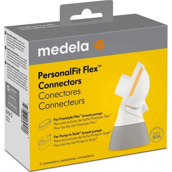 Medela 2x Konektor PersonalFit Flex Solo Swing Maxi bílý