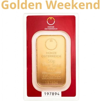Münze Österreich zlatý slitek 50 g