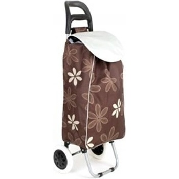 Nákupní taška na kolečkách Brilanz hnědá 30 l