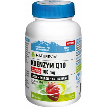NatureVia Koenzym Q10 Cardio 100 mg 60 kapslí