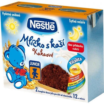 Nestlé Mlíčko s kaší kakaové 2 x 200 ml