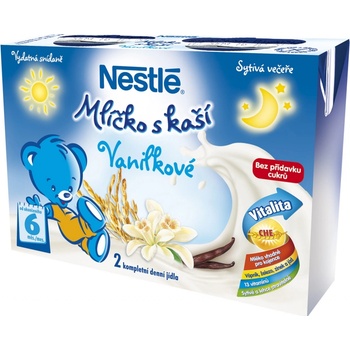 Nestlé Mlíčko s kaší vanilkové 2 x 200 ml