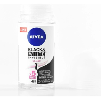 Nivea Invisible for Black & White Clear antiperspirant roll-on 50 ml