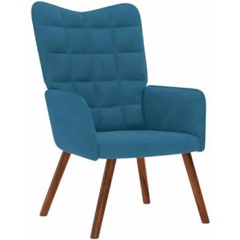 NoBi Prime nohy dřevěné látka modrá