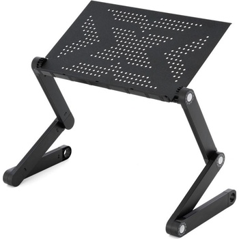 Notebookový stůl s USB - 42 x 28 cm, chlazením, černý