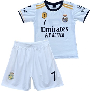 Numberoplus dětský fotbalový dres Komplet Real Madrid White Cristiano Ronaldo CR7 Fly Better