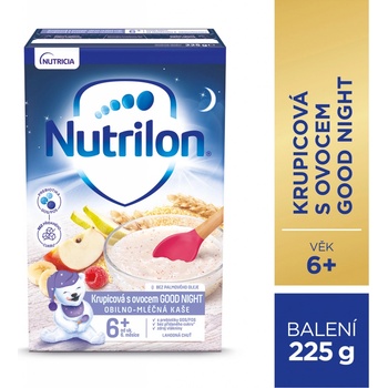 Nutrilon Pronutr Mléčná kaše Krupicová s ovocem Good Night 6+ 225 g