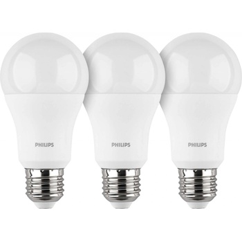 Philips LED žárovka E27 13W 4000K 230V A65 SET3ks P694906