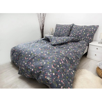 Písecké lůžkoviny 13455/ZIP bavlna povlečení Pruhy modrá bílá 140x200 70x90