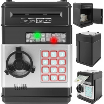 POKLADNIČKA TREZOR BANKOMAT NA PŘÍSTUPOVÝ KÓD BANKOVKY