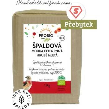 PROBIO Mouka špaldová celozrnná hrubě mletá 1 kg