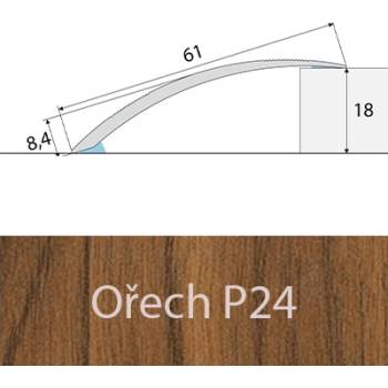 Profil Team Přechodový profil buk E08 61mm 1 m