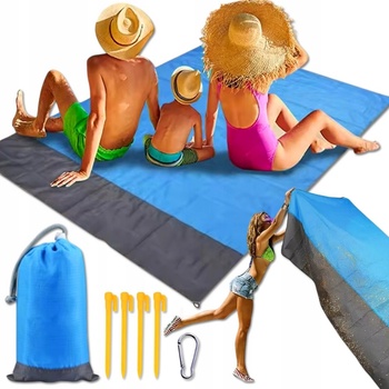 Pronett XJ4329 Magická podložka na pláž 210 x 200 cm khaki