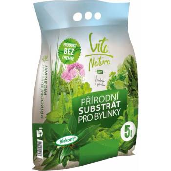 RAŠELINA SOBĚSLAV Substrát VITA NATURA přírodní pro bylinky 5 l