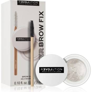 Revolution Relove Power Brow Fix fixační gel na obočí transparentní 3 ml